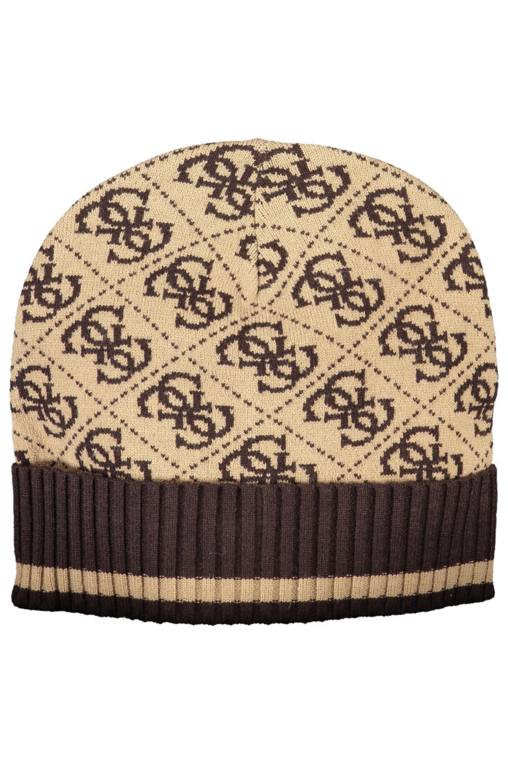 CZAPKA MĘSKA GIUESS JEANS BRĄZOWA