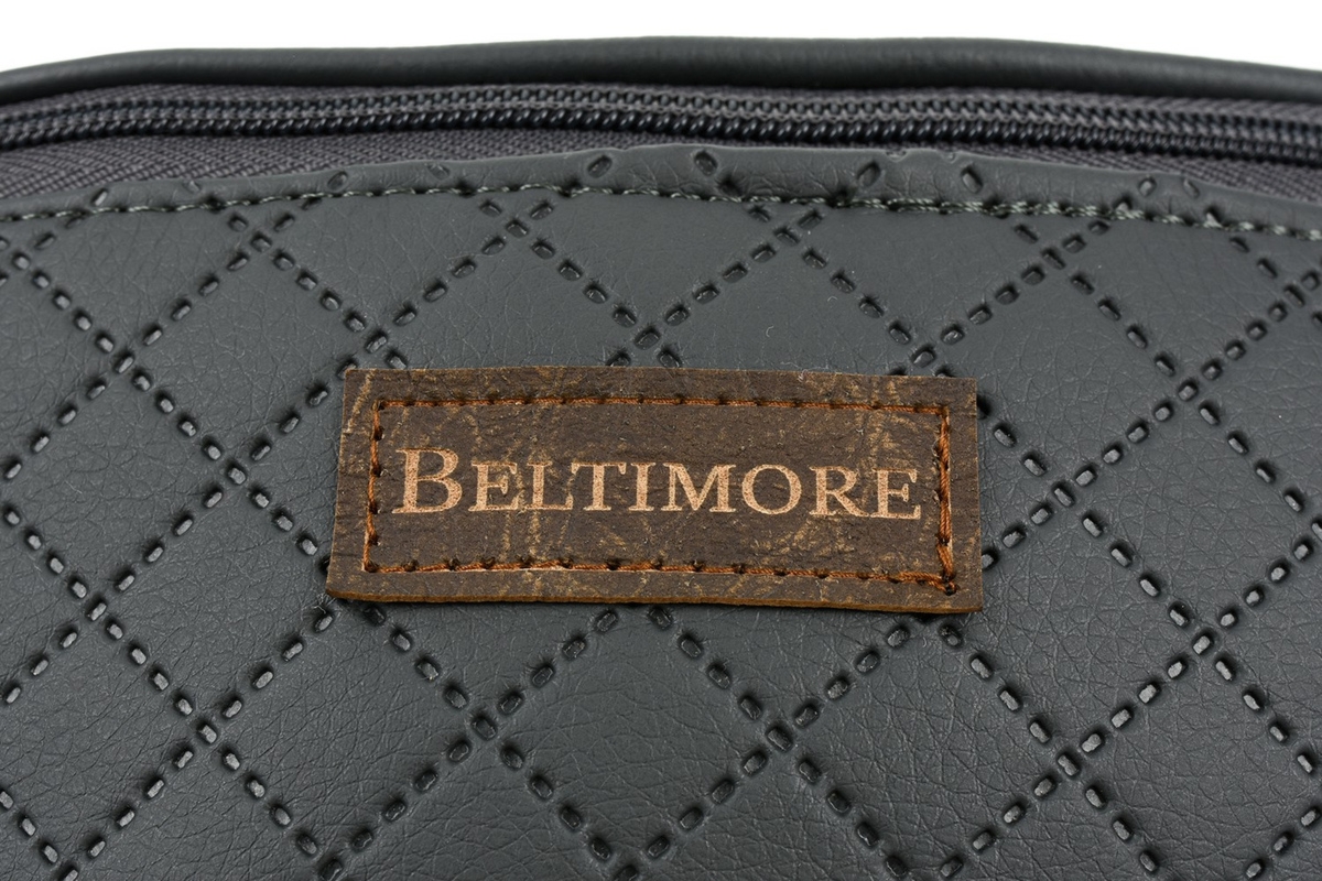 Czerwona nerka saszetka na biodro duża lakostka BELTIMORE C82