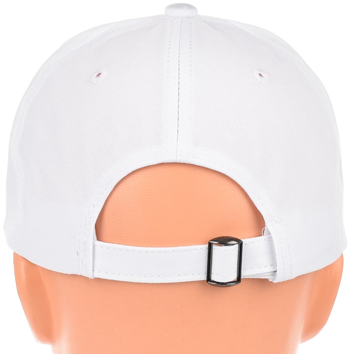 Biała Czapka z daszkiem uniwersalna regulowany pasek cz-m-73