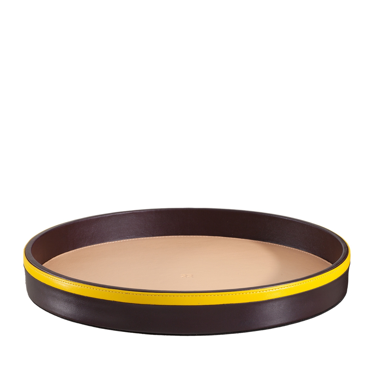 DuDu Okrągła taca do serwowania średnica 32 cale taca dekoracyjna skórzana