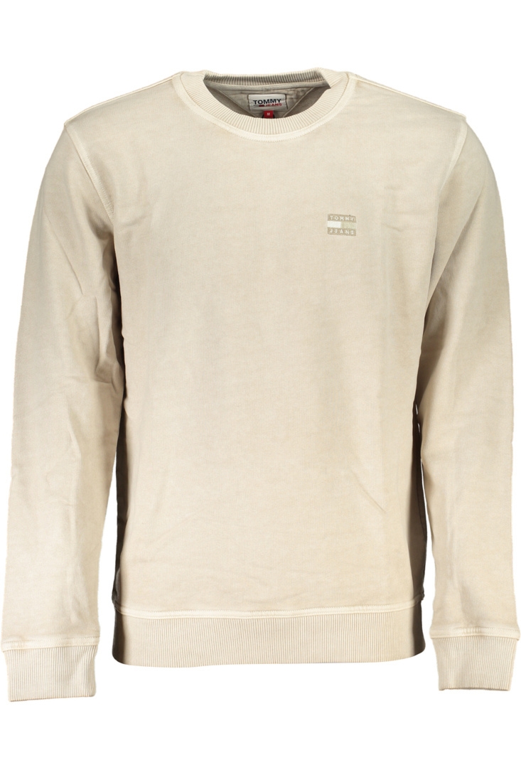BEŻOWA BLUZA MĘSKA TOMMY HILFIGER BEZ ZAMKA