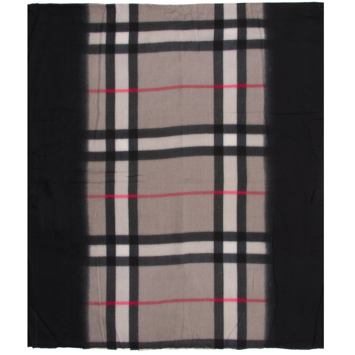 Szary Modny Szalik damski w kratę elegancki bawełniany duży szal ciepły AX-61