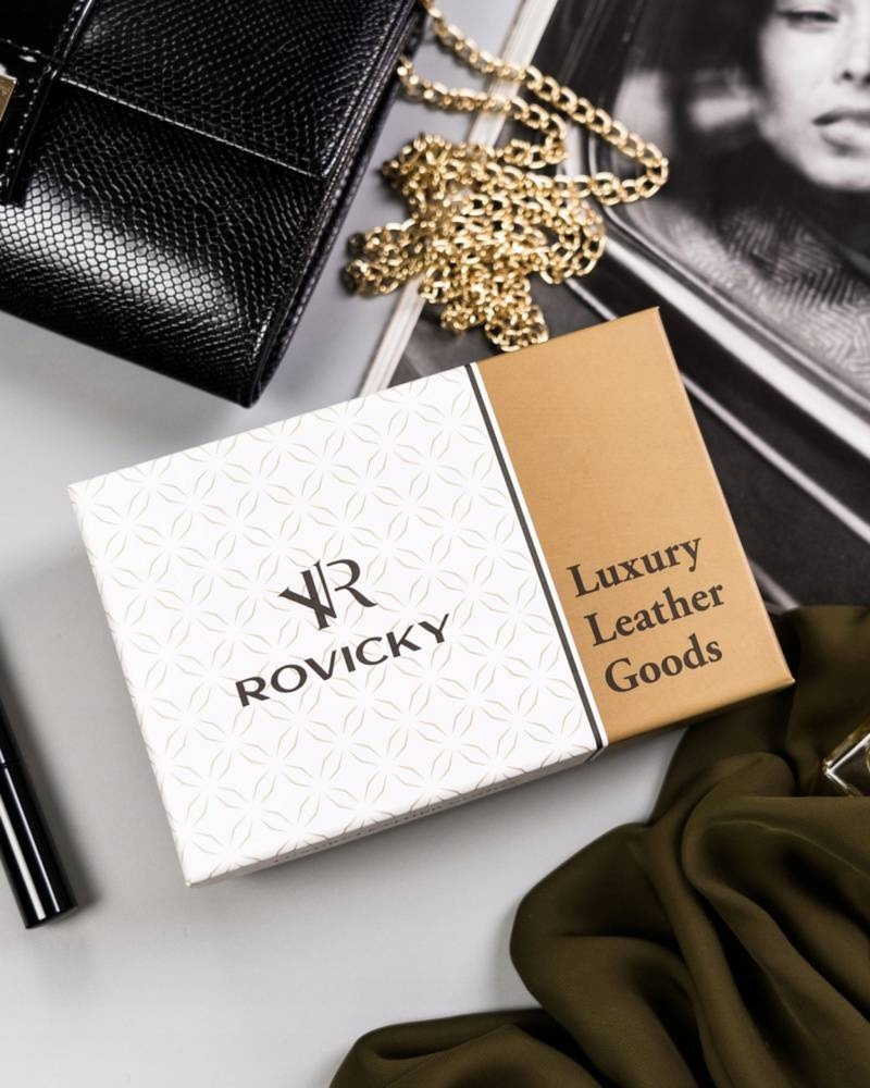 Prezent na Dzień Kobiet. Portfel damski Rovicky skórzany duży bigiel