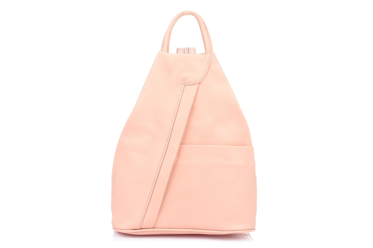 Vera Pelle damski plecak miejski skóra naturalna pojemny 4 kieszenie