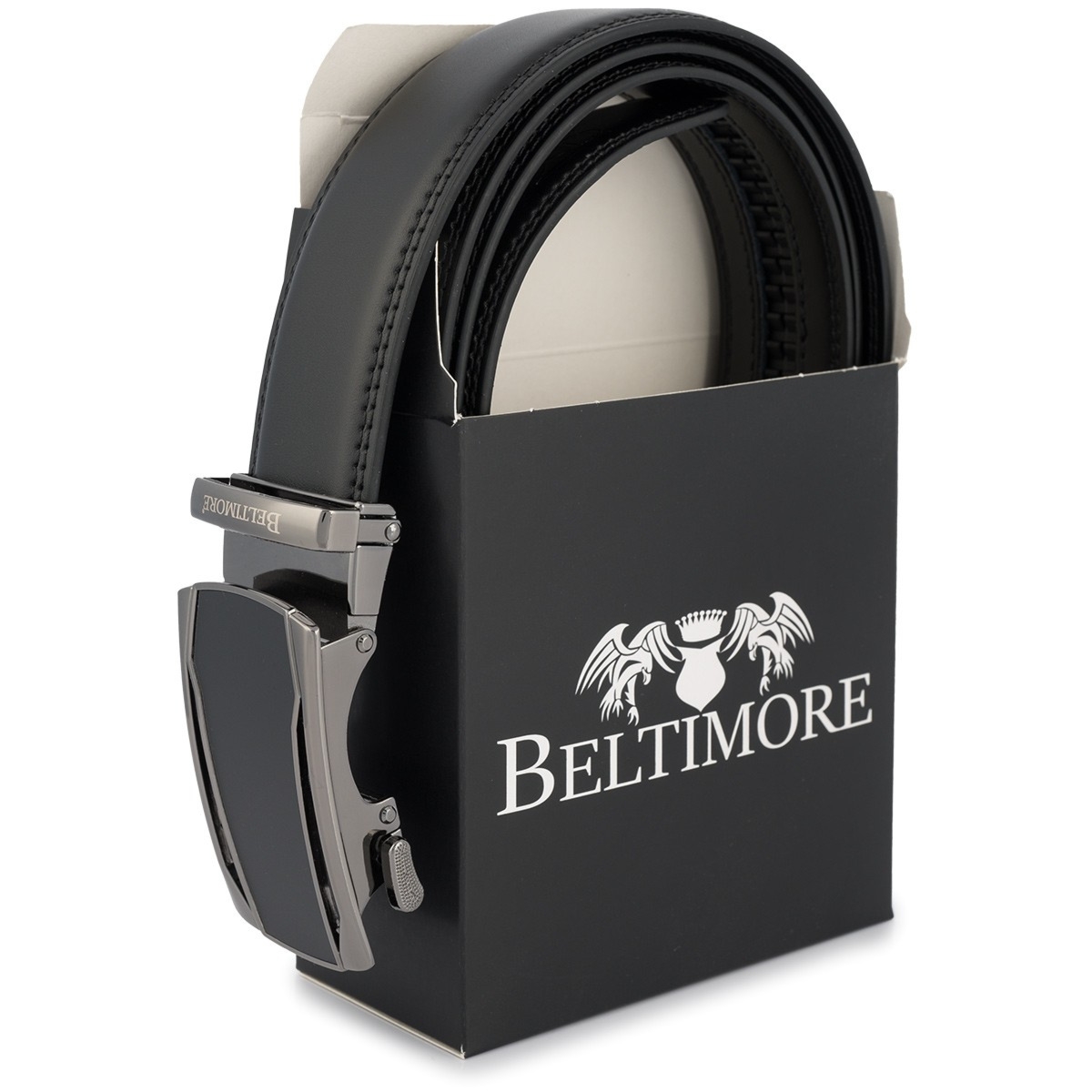 Zestaw męski skórzany premium Beltimore portfel pasek T93 : Rozmiar pasków - r.85-100 cm