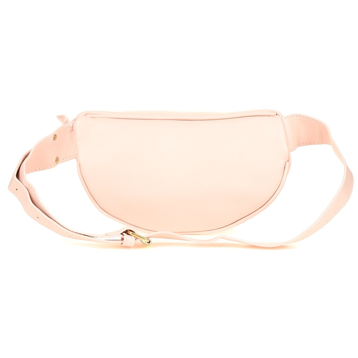 Różowa Saszetka damska przez ramię na pasku modna trójkąty I07