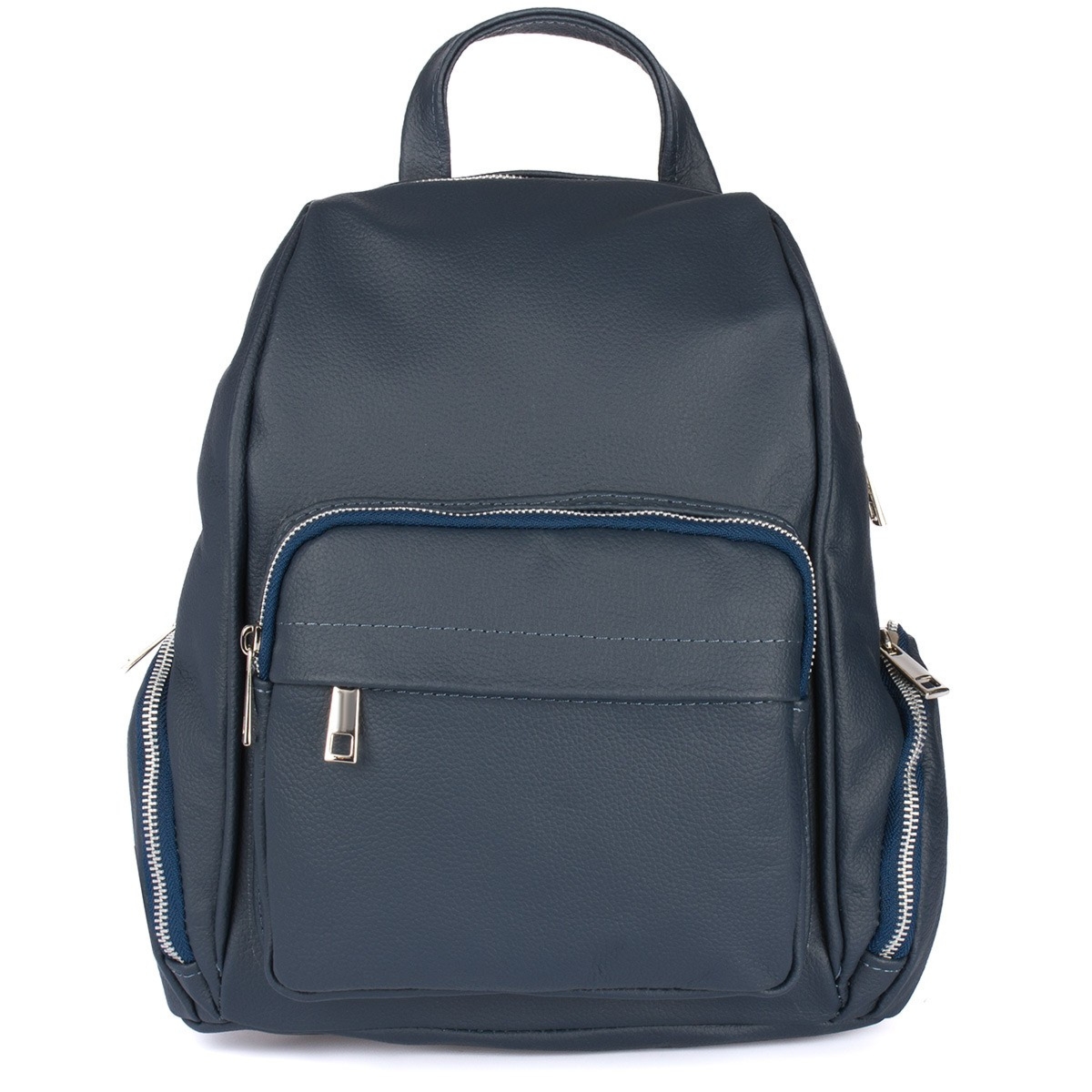 Kremowy Włoski Plecak Skórzany damski Skóra Naturalna U21