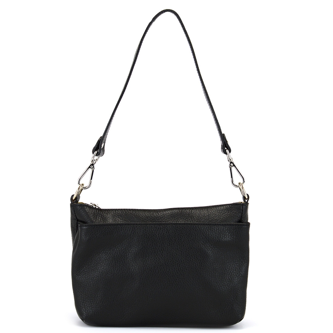 Vera Pelle damska listonoszka skóra naturalna torebka na ramię kieszenie