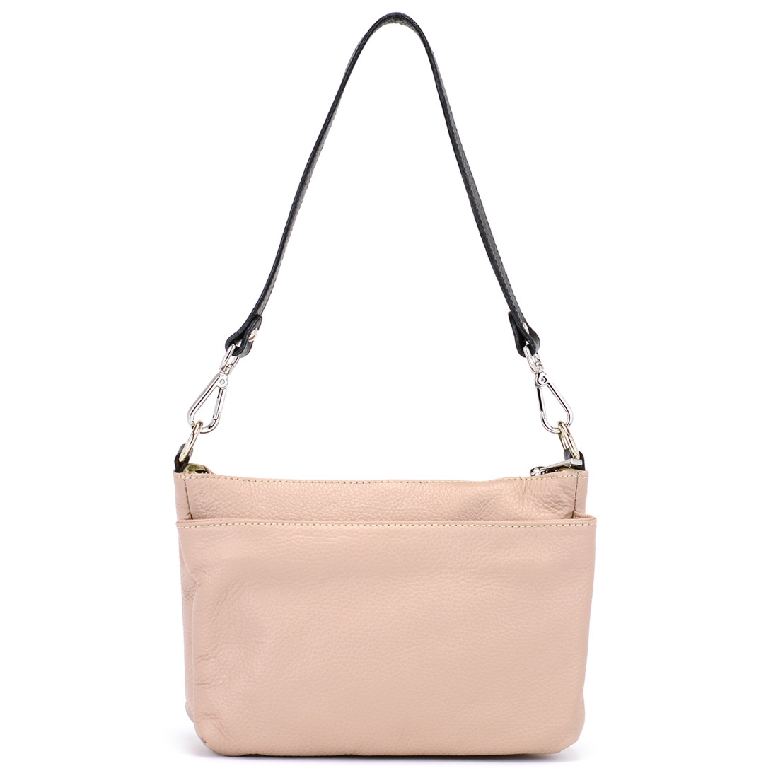 Vera Pelle damska listonoszka skóra naturalna torebka na ramię kieszenie