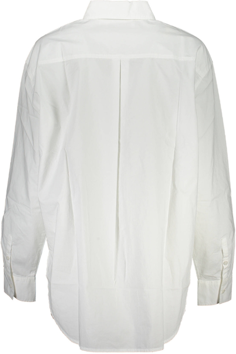 KOSZULA DAMSKA Z DŁUGIM RĘKAWEM CALVIN KLEIN BIAŁA