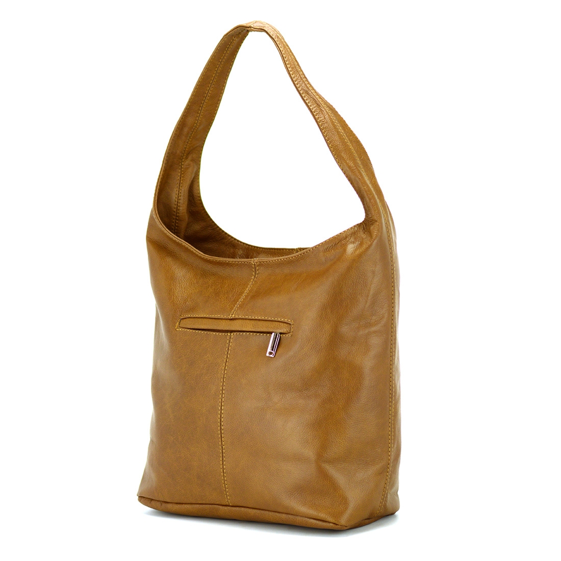 Duża stylowa shopperbag torebka na ramię skórzana z kieszeniami Voyager