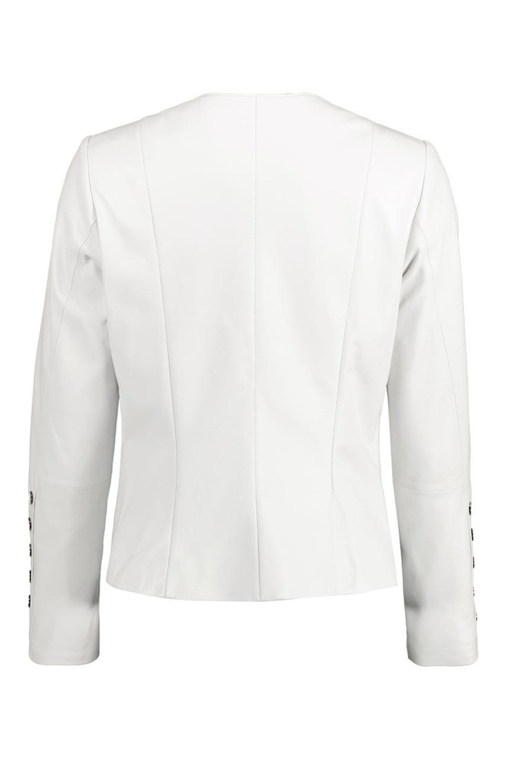 Bukowski damska Skórzana kurtka "Honorata" zapinana na guziki