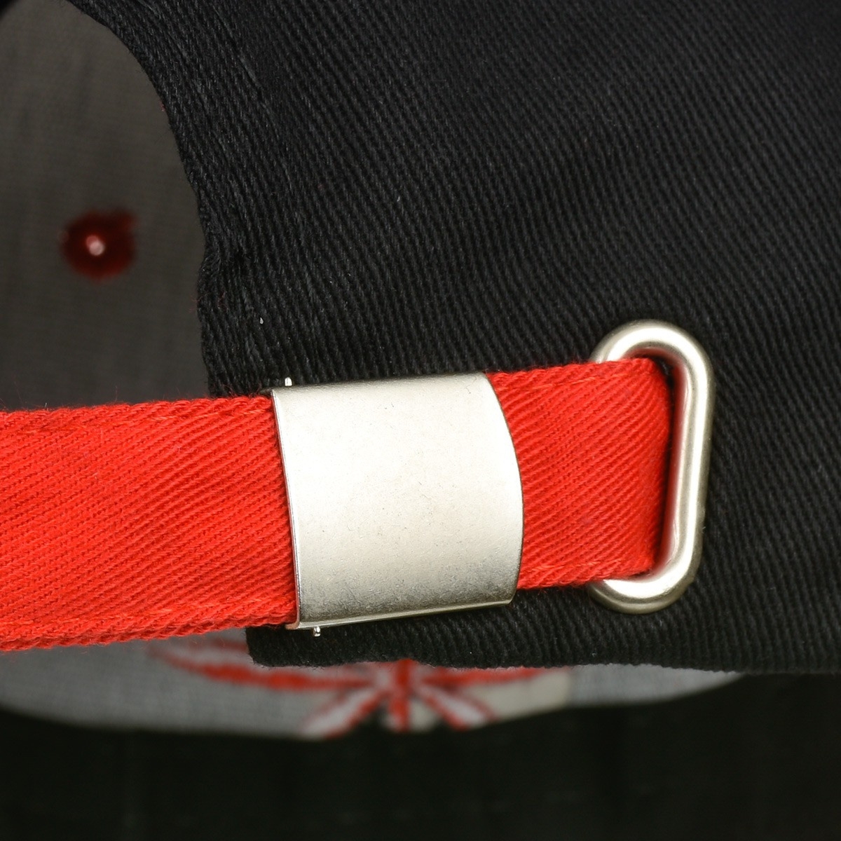 Czerwona Czapka z daszkiem baseballówka liść regulacja cz-m-53