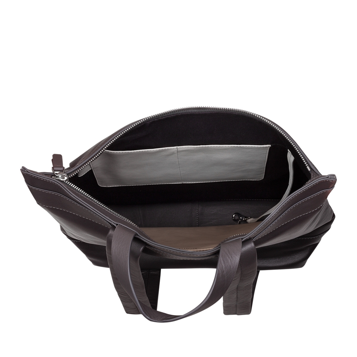 DuDu duży plecak na co dzień do pracy skóra naturalna z kieszeniami