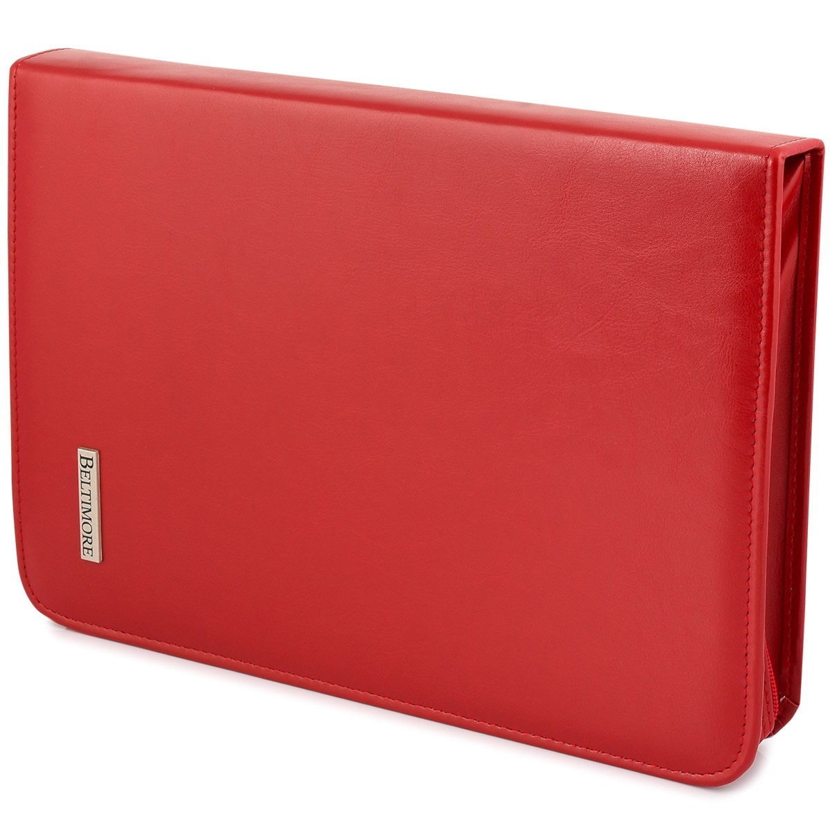 Czerwony Beltimore luksusowy męski biwuar aktówka teczka organizer dla handlowca I58