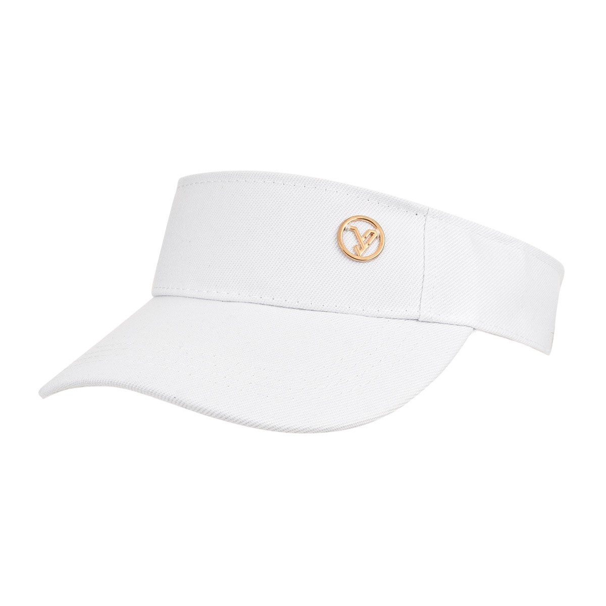 Biały Daszek na głowę przeciwsłoneczny czapka na lato sportowa regulowany daszek4-2