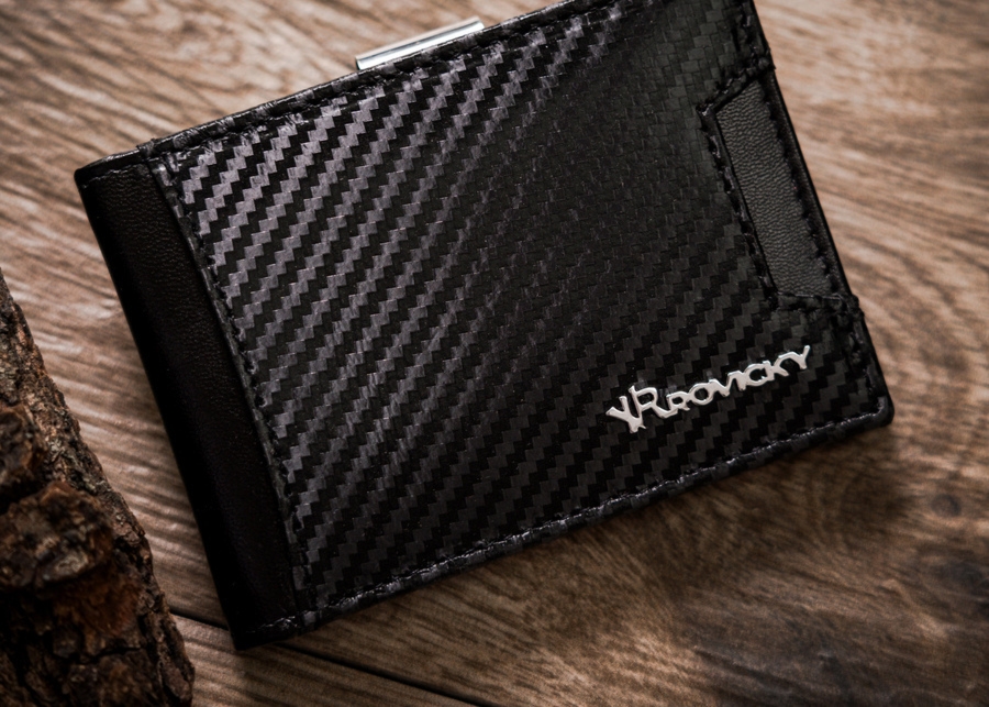 Mała banknotówka męska etui na karty Rovicky RFID