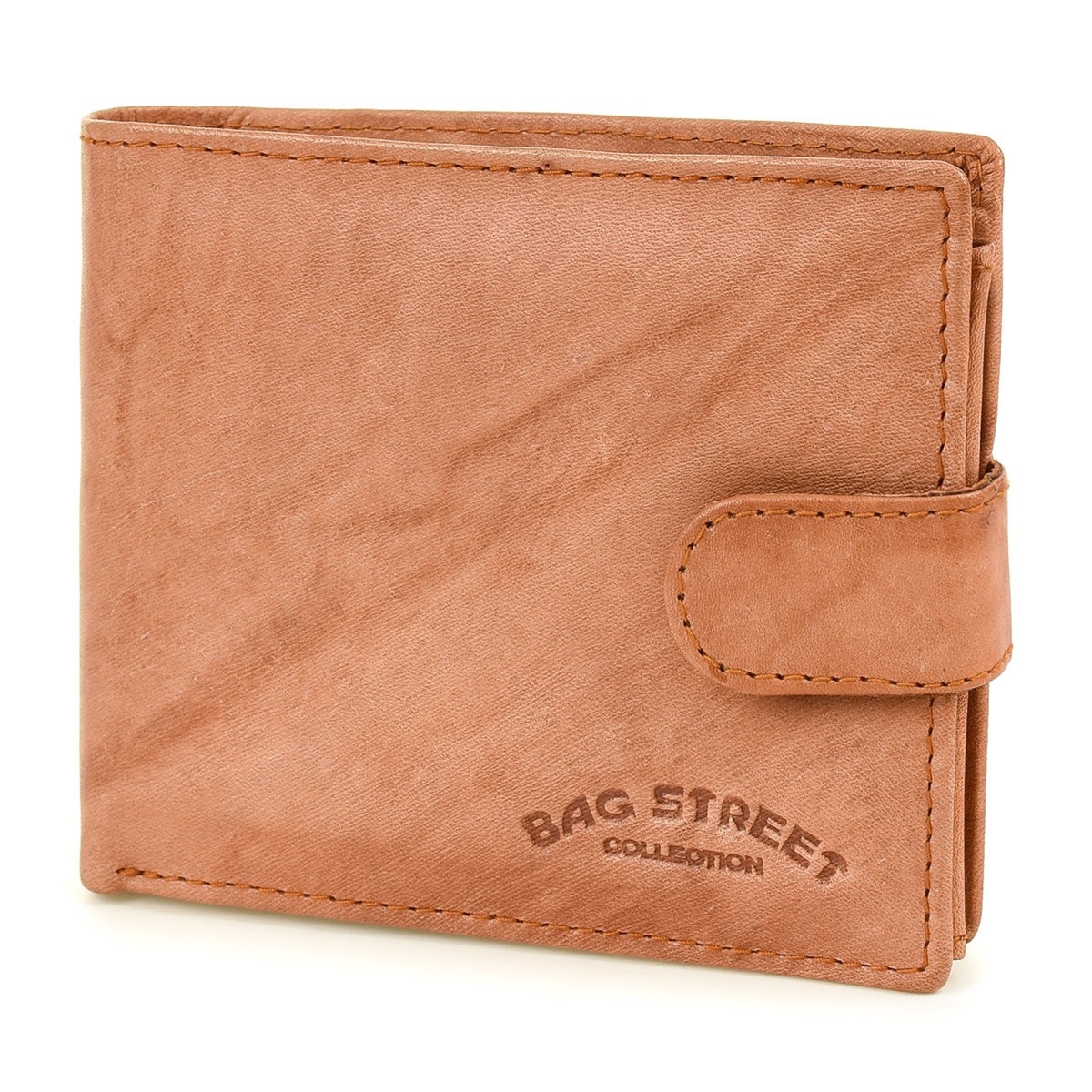 Camel Bag Street Portfel Skórzany Męski poziomy na karty 883