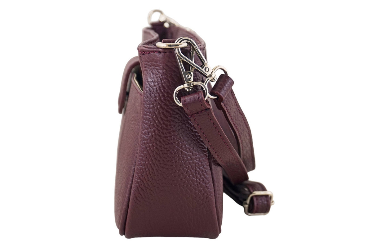 Torebki listonoszki na ramię - Bordowe