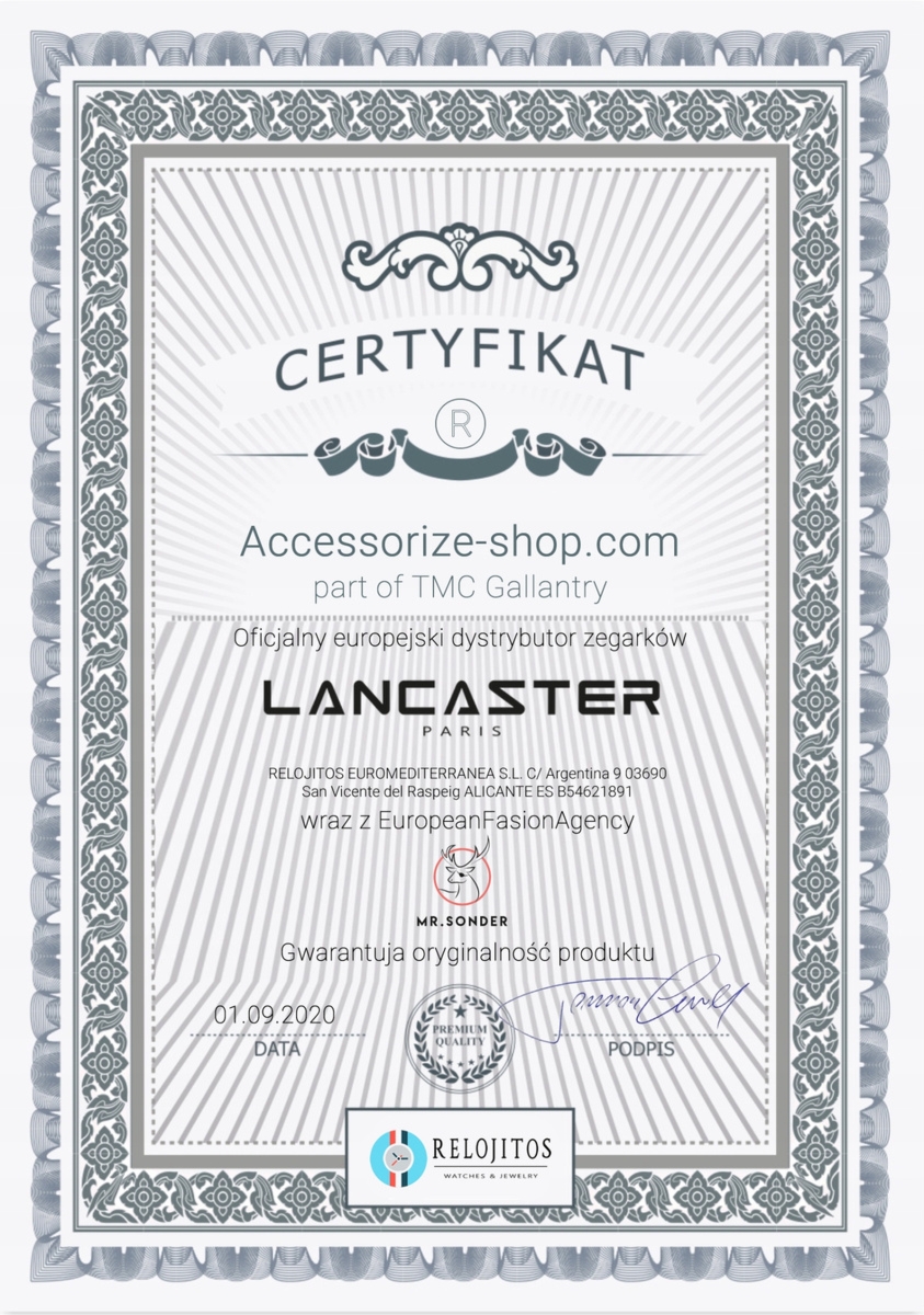 Biżuteria LANCASTER JLA-EAR-OWL-3. PENDING, Kolor czarny zielony. Kobieta.