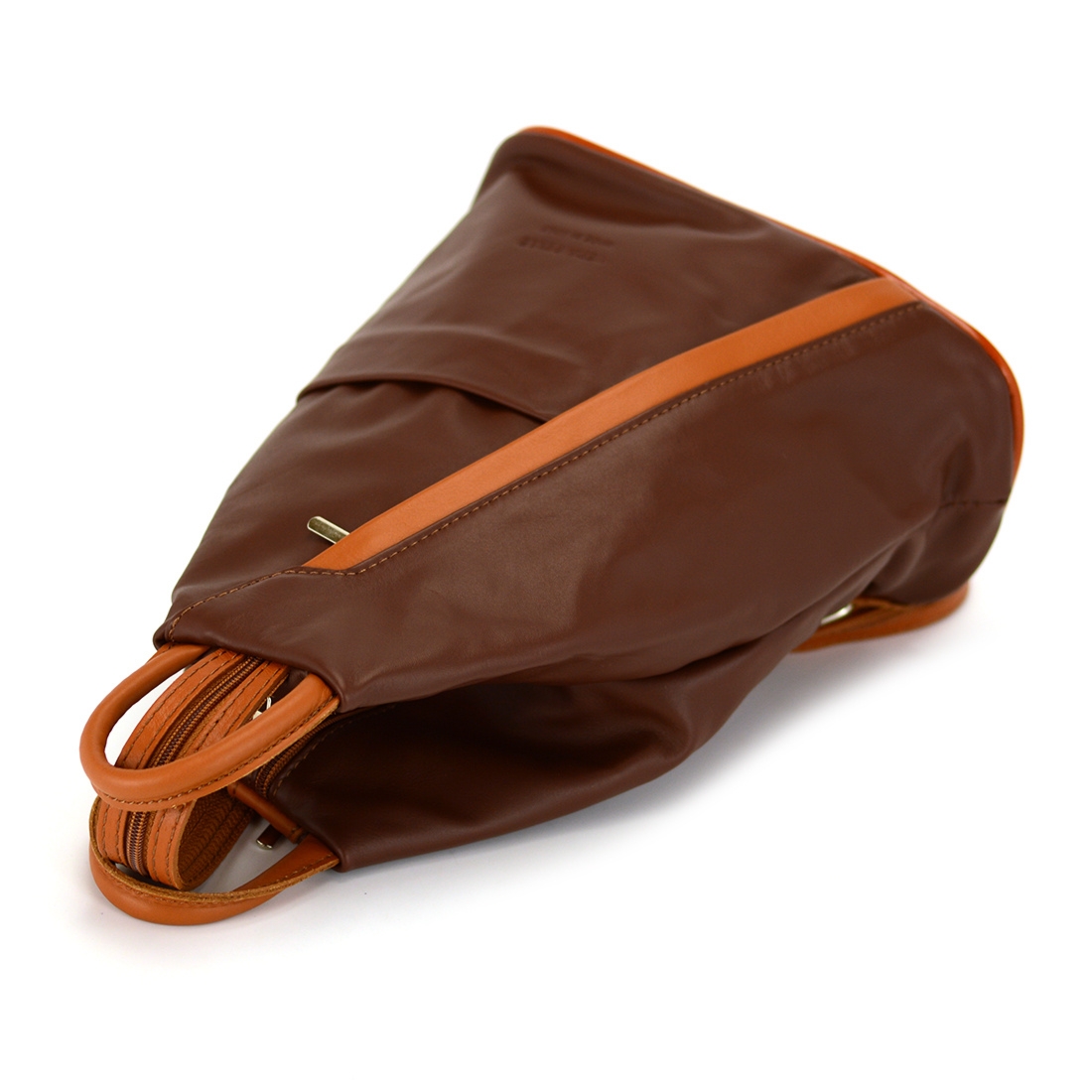 Vera Pelle damski plecak miejski skóra naturalna pojemny 4 kieszenie