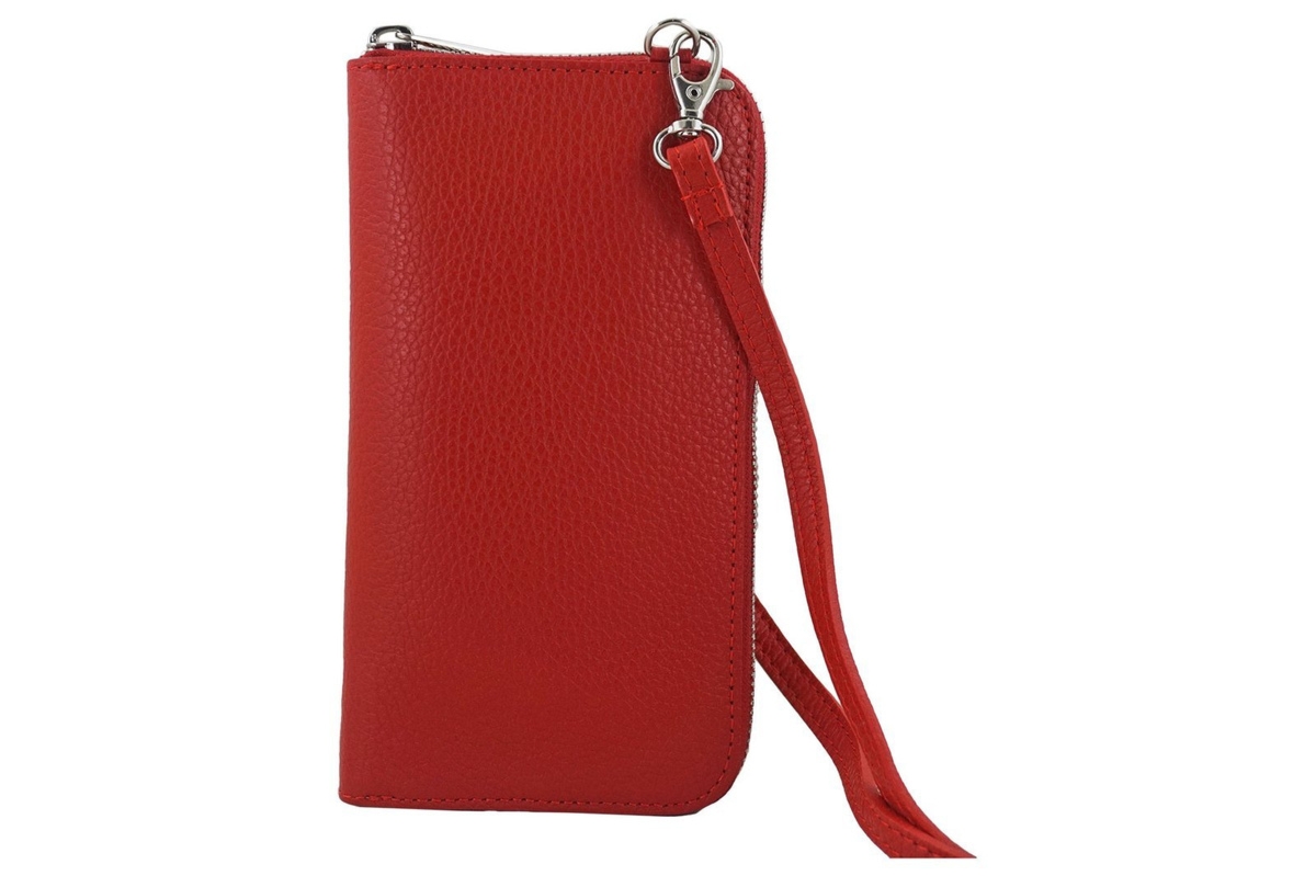 Portfel / etui na telefon ze skóry naturalnej - Biały