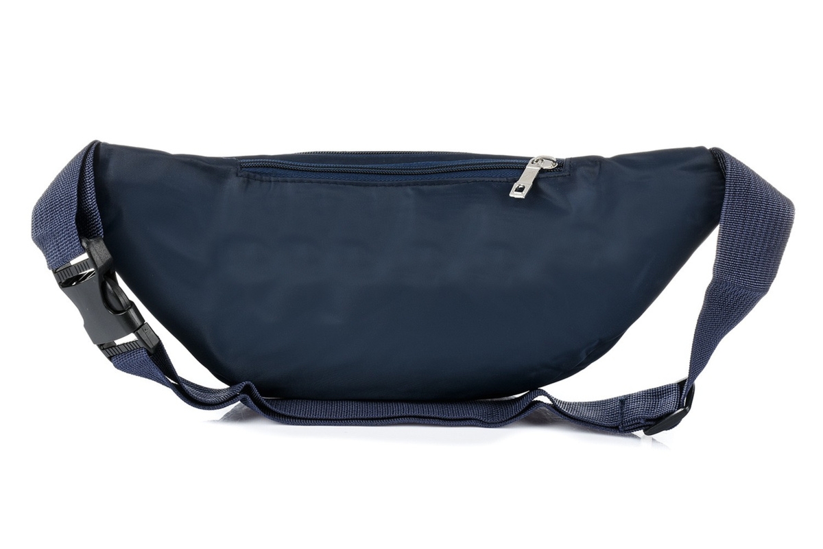 Saszetka nerka UNISEX kodura pojemna solidna granatowa Beltimore C28