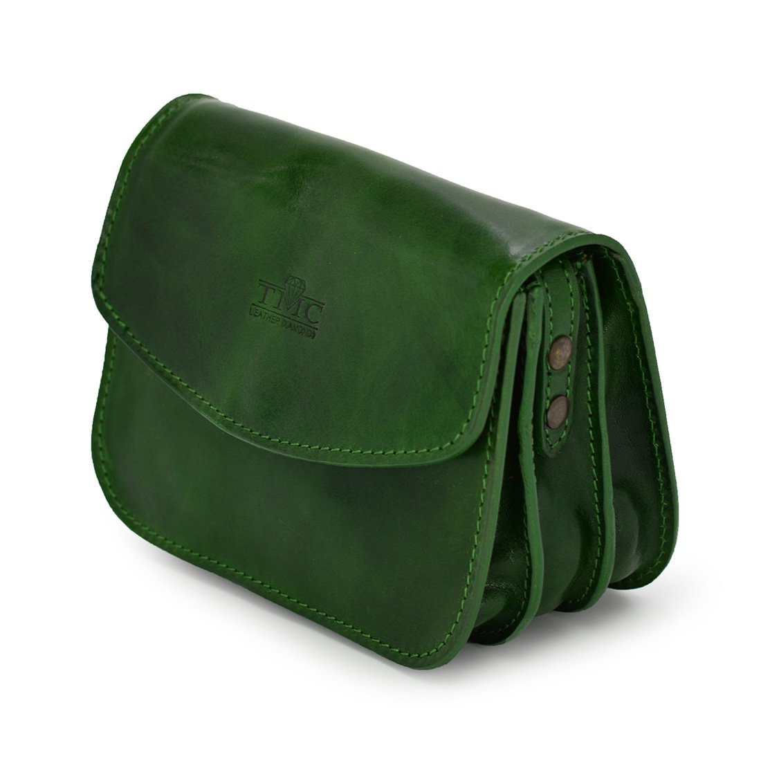 Vera Pelle damska listonoszka skórzana organizer 3 komory torebka na ramię