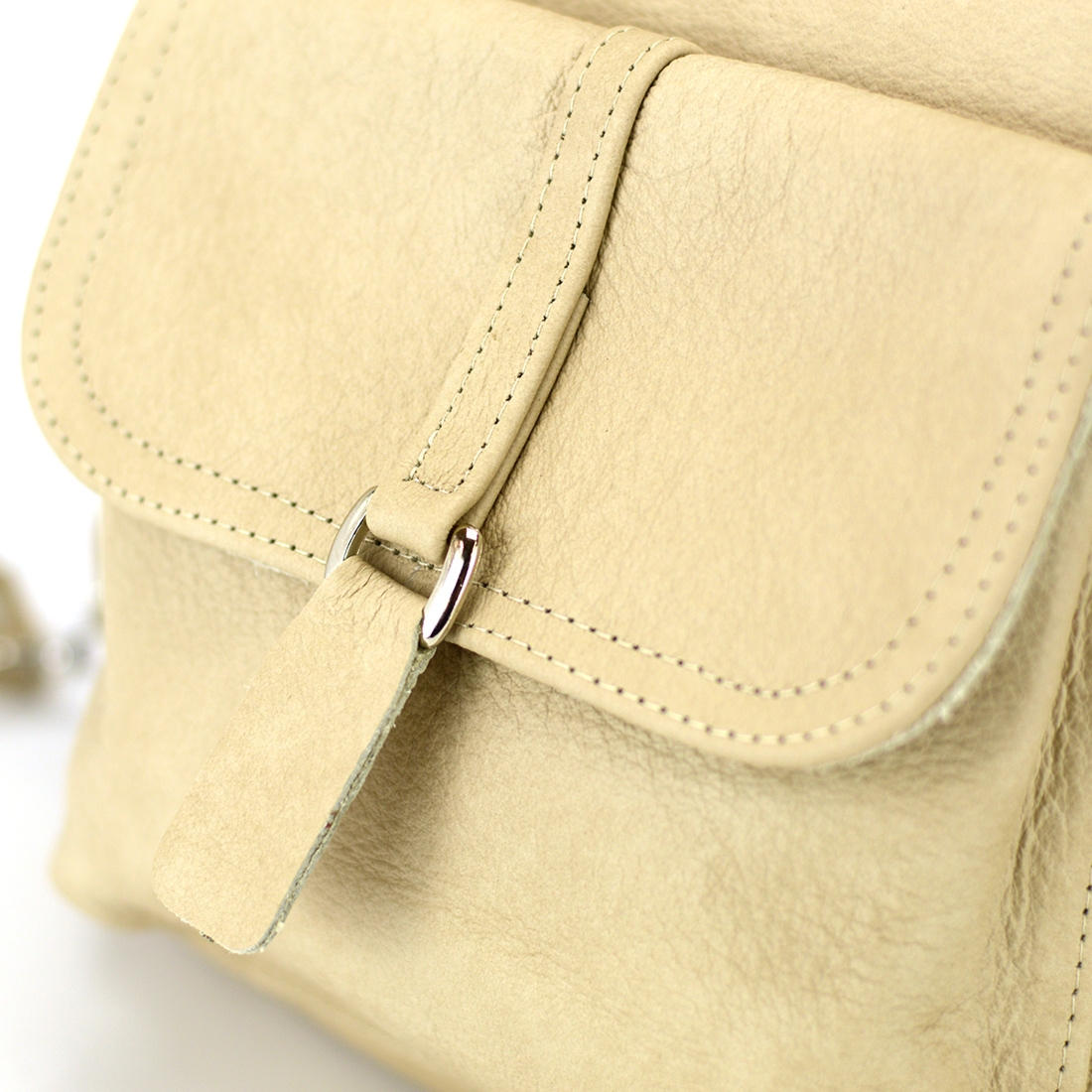 Vera Pelle Damska duża Torebka skórzana listonoszka plecak 2w1 kieszenie