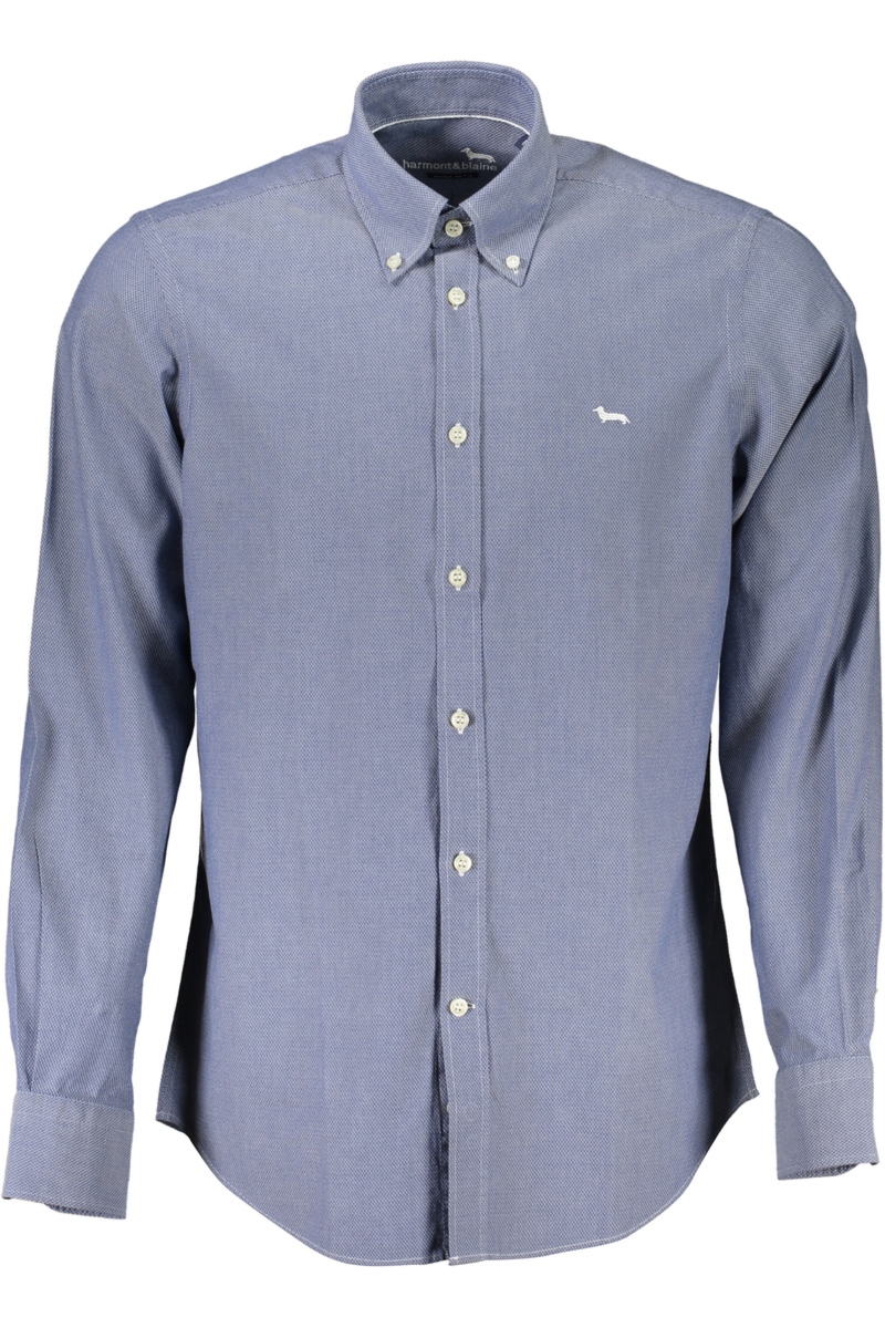 NIEBIESKA KOSZULA MĘSKA Z DŁUGIM RĘKAWEM HARMONT & BLAINE