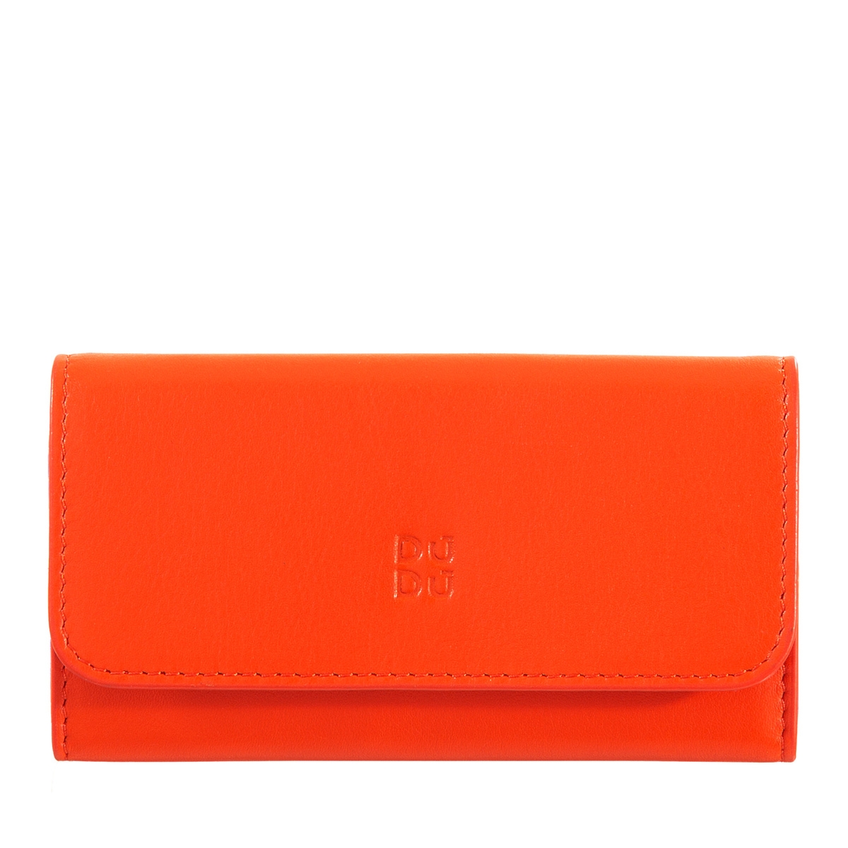 DuDu etui na klucze skóra naturalna zamykane na zatrzask 5 karabińczyków