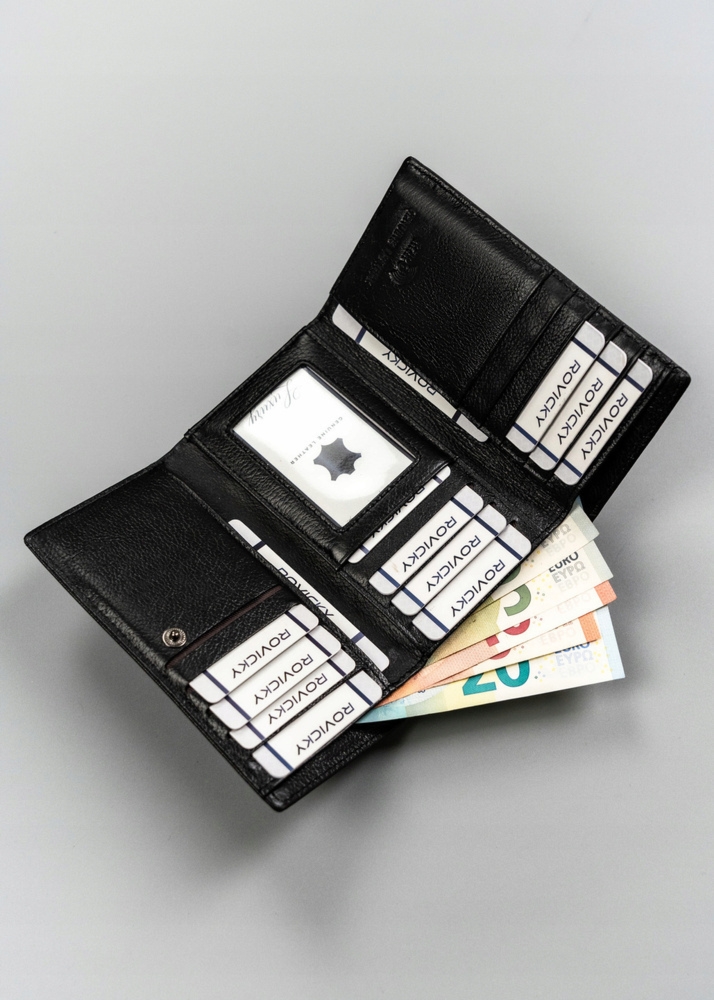 Skórzany kompaktowy damski portfel od 4U Cavaldi