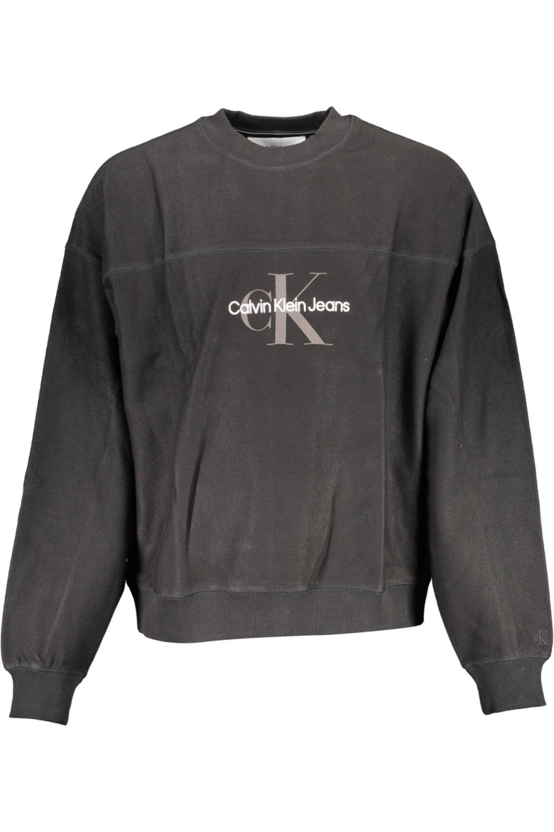 BLUZA CALVIN KLEIN BEZ ZAMKA CZARNA MĘSKA