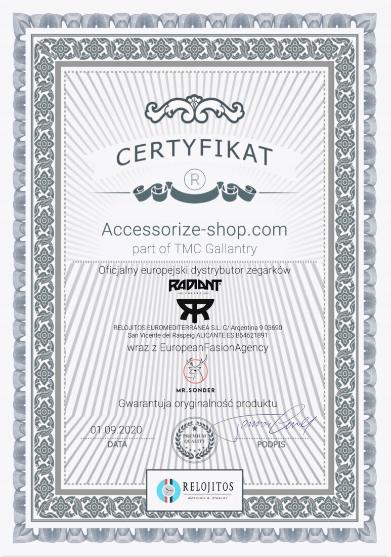 Biżuteria RADIANT RY000021. Bransoletka, Kolor czarny. Kobieta.