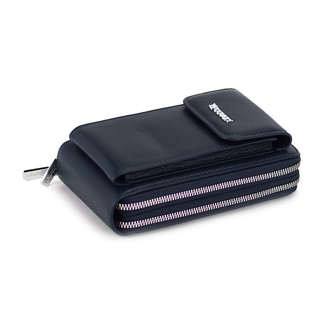 Coveri damskie etui na telefon małe skóra ekologiczna srebrne okucia pasek