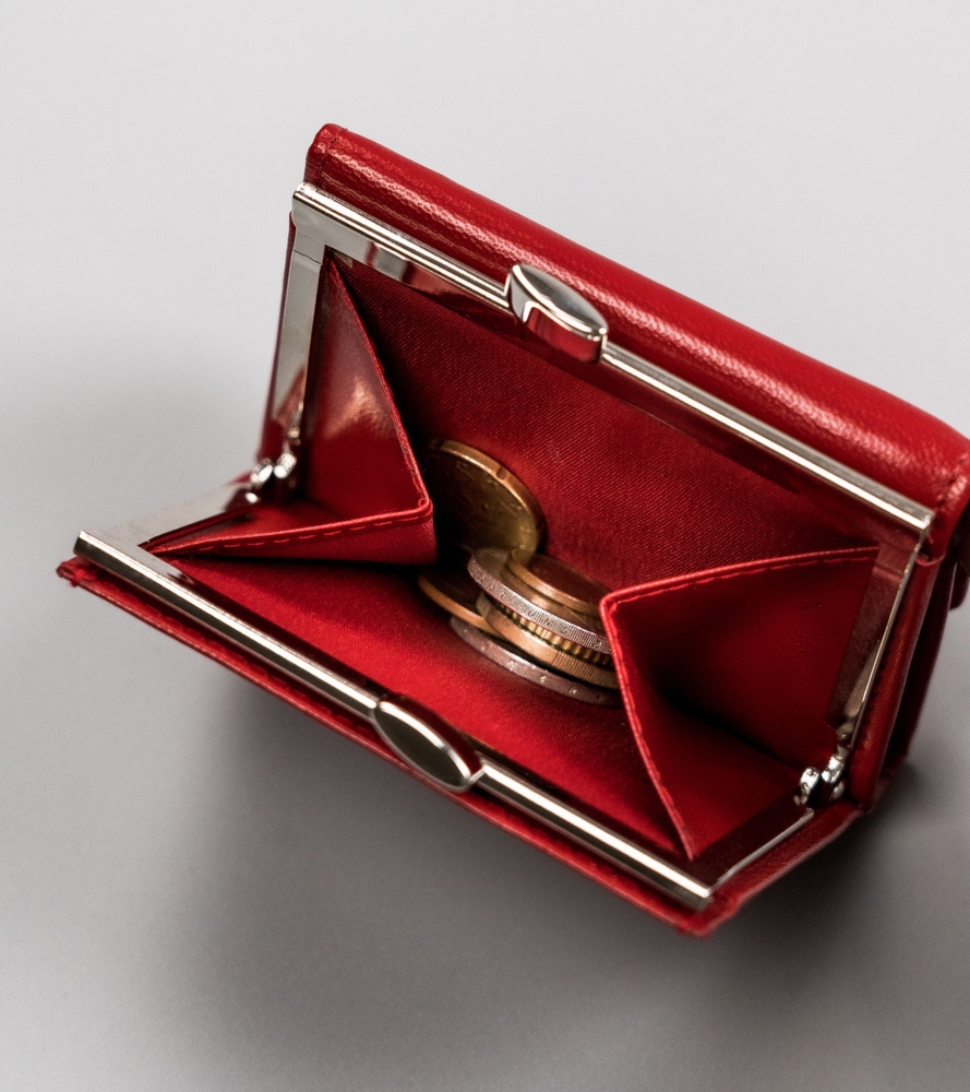 Zgrabny Mały skórzany portfel damski Peterson RFID