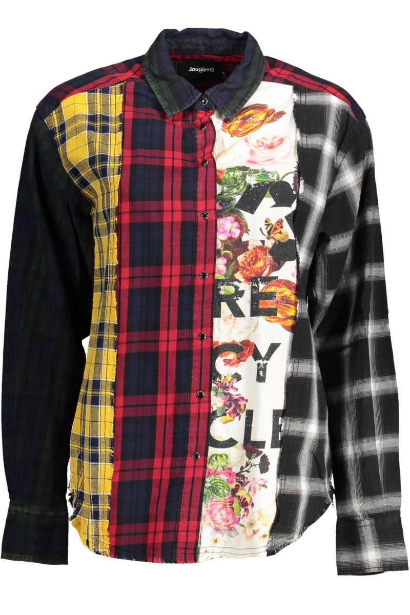 KOSZULA Z DŁUGIM RĘKAWEM DESIGUAL DAMSKA CZARNA