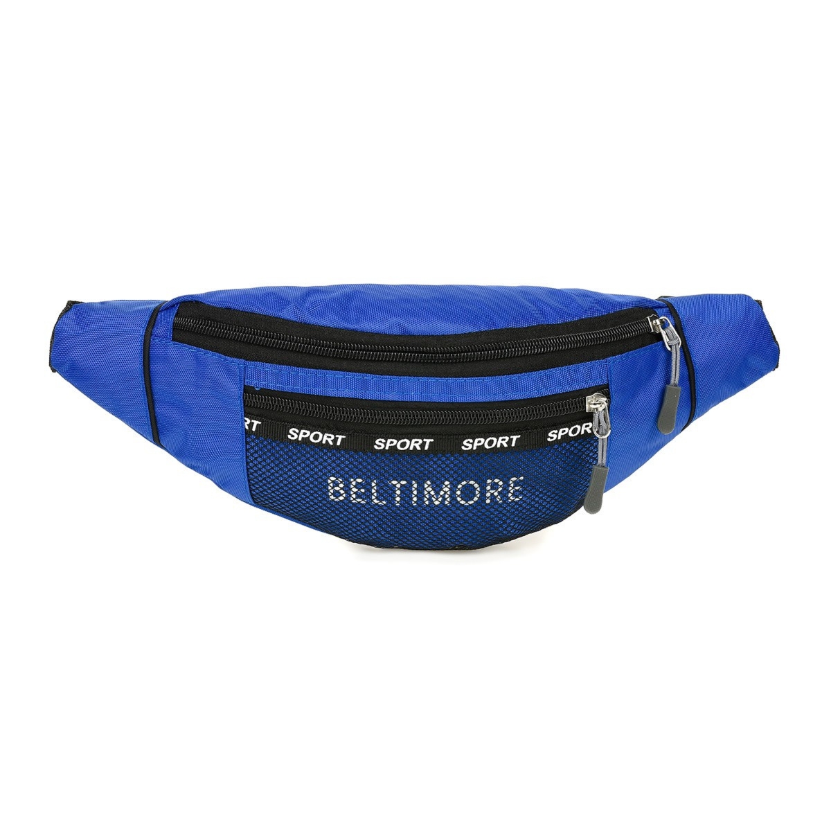 Niebieska Saszetka nerka Beltimore kodura pojemna solidna pasek B93