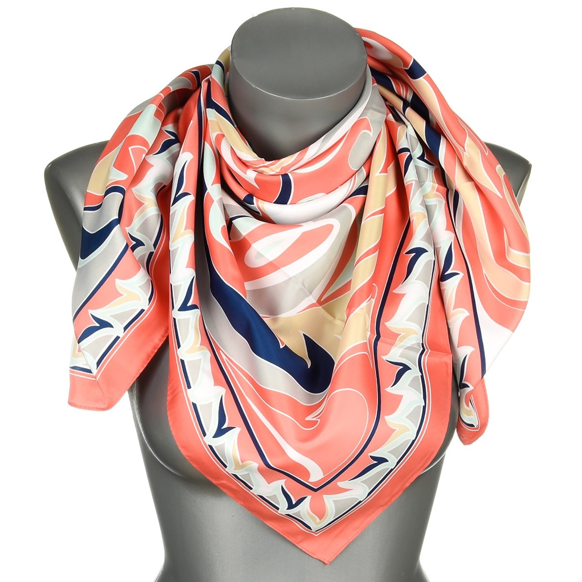 Ciemno- różowa Chusta damska apaszka pod szyję lekka elegancka oryginalna MDB-33