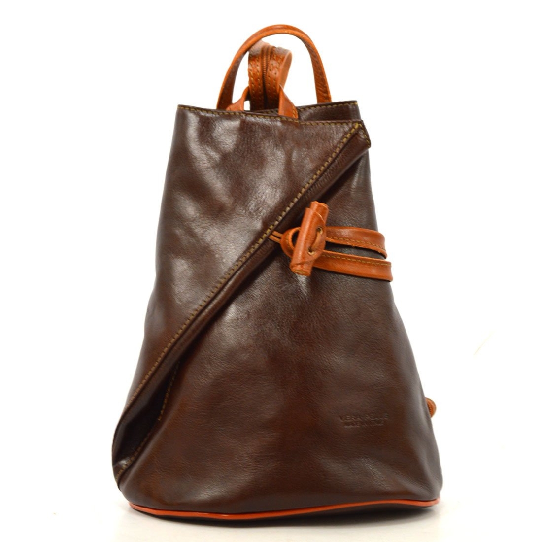 Designerski damski plecak skórzany na ramię