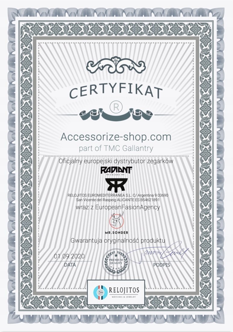 Zegarek RADIANT RA561602. Kwarcowy, Kolor czarny. Kobieta.