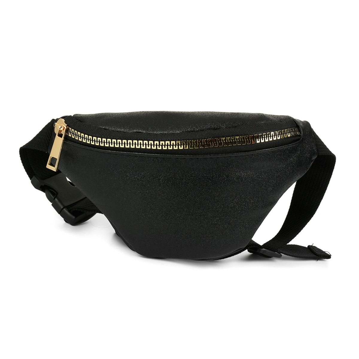 Czarna nerka biodrówka saszetka mała nereczka brokatowa Z33