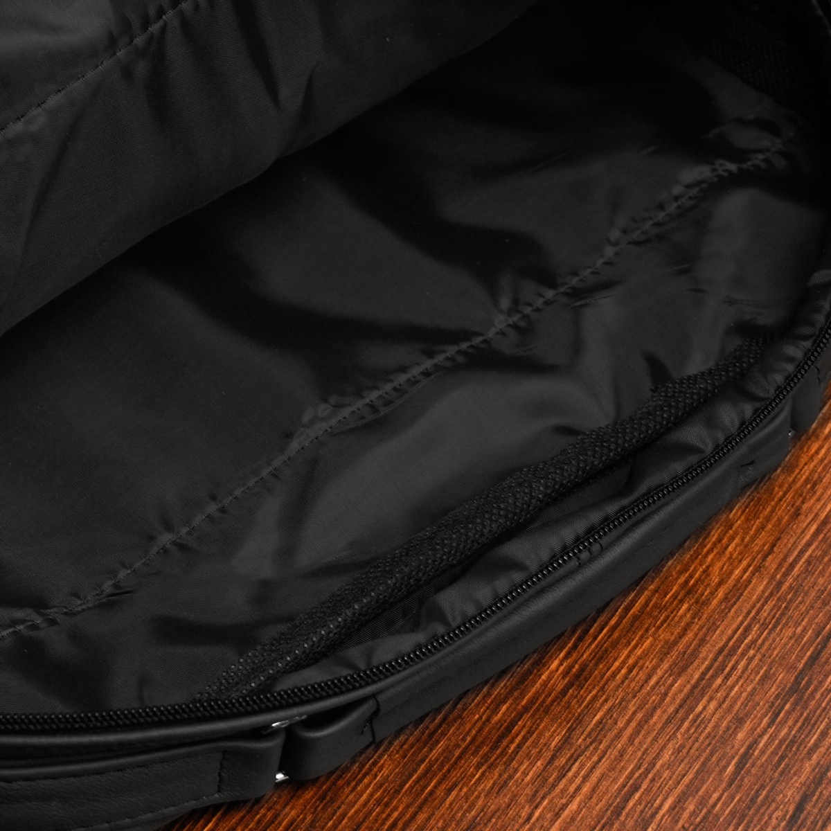 plecak SKÓRZANY damski mały B5 z klapą czerwony S41