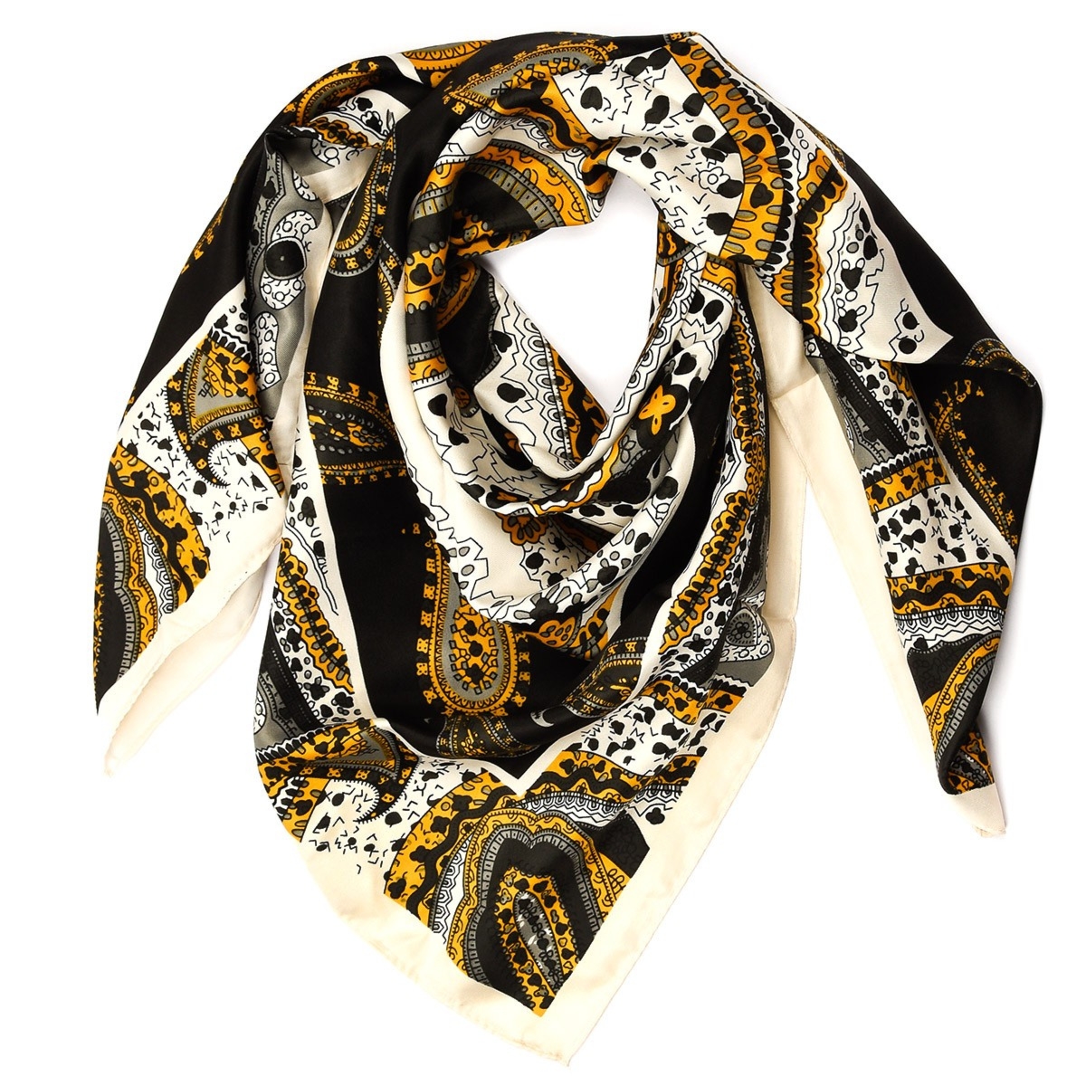 Czarna Chusta damska apaszka pod szyję lekka elegancka oryginalna MDB-31