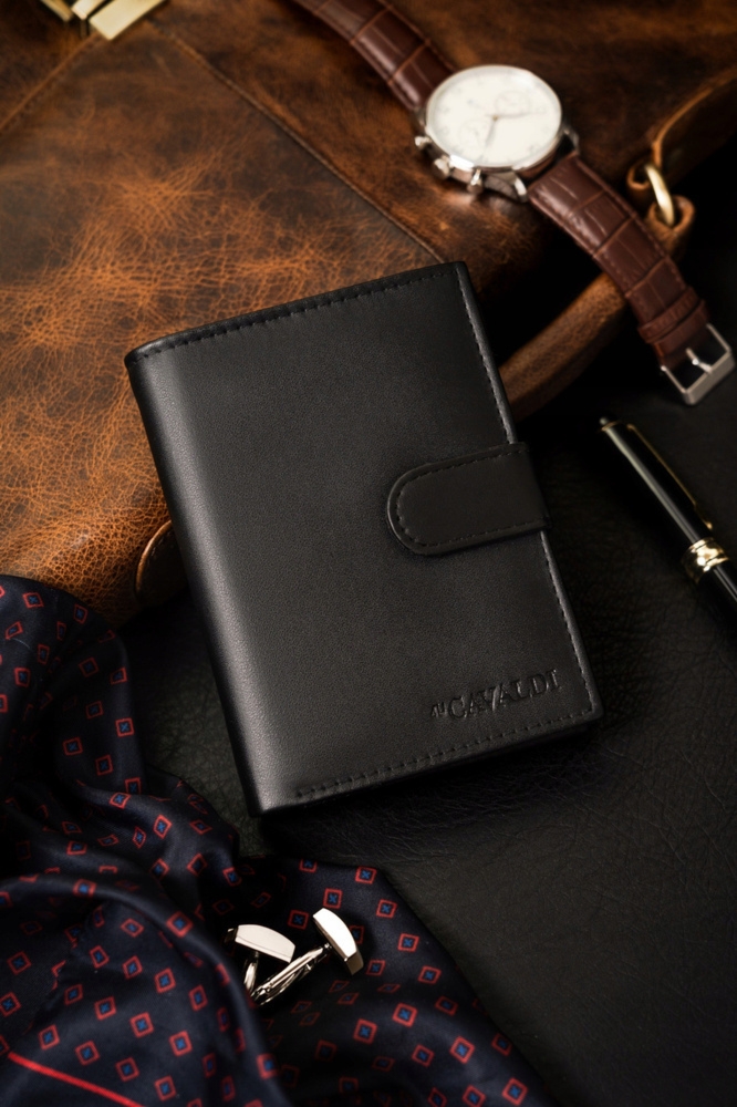 Stylowy Męski rozbudowany portfel RFID 4U Cavaldi