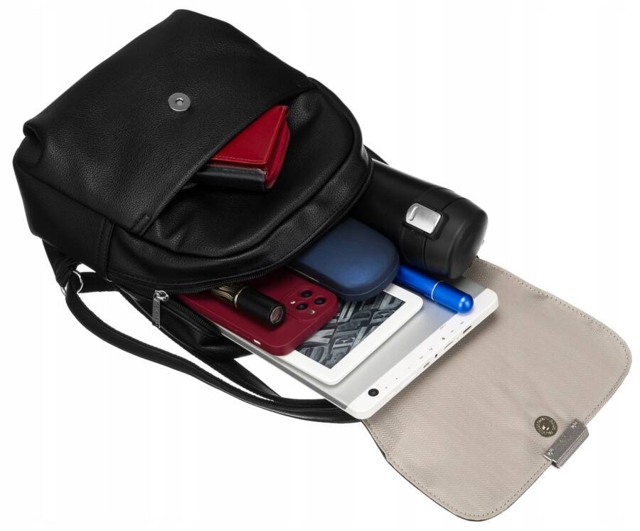 Klasyczny plecak damski ze skóry eko Peterson