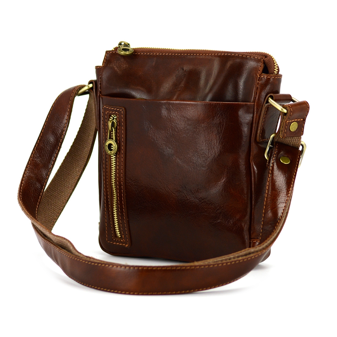 Vera Pelle Męska raportówka skóra naturalna torba saszetka przez ramię