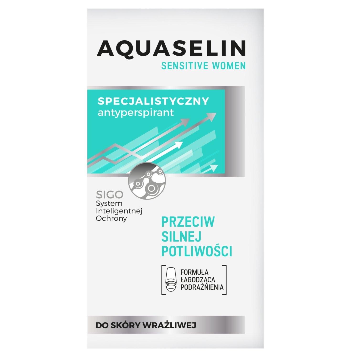 Aquaselin specjalistyczny antyperspirant roll-on Sensitive Women 50 ml