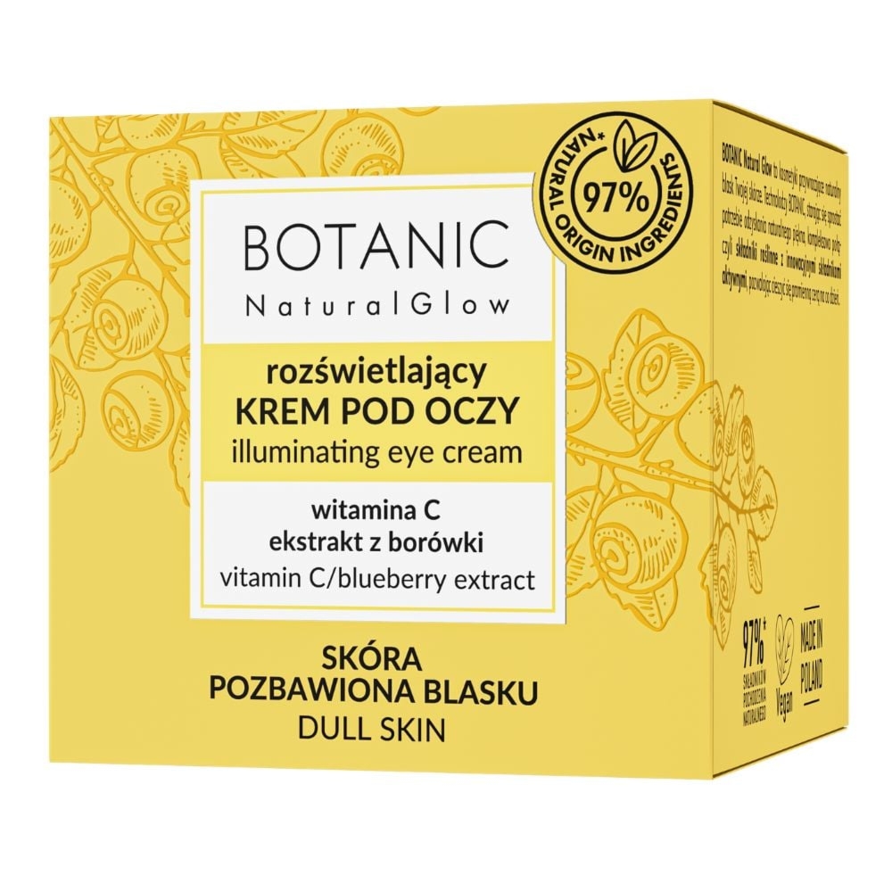 Botanic Natural Glow rozświetlający krem pod oczy 30 ml