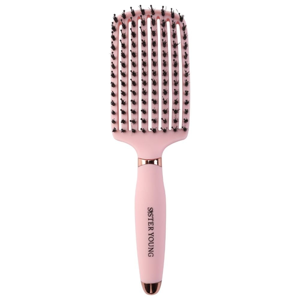 Sister Young Ovia Pink szczotka do włosów z włosiem dzika 1 szt.